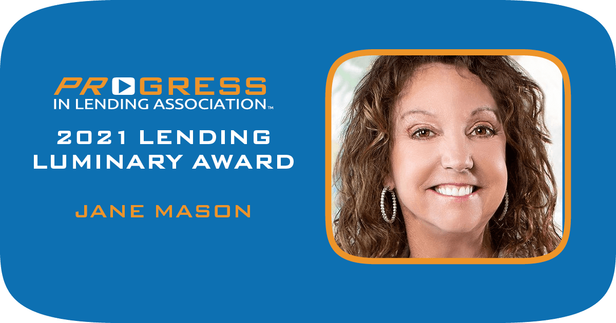 Progress in Lending Luminary Award Jane Mason
