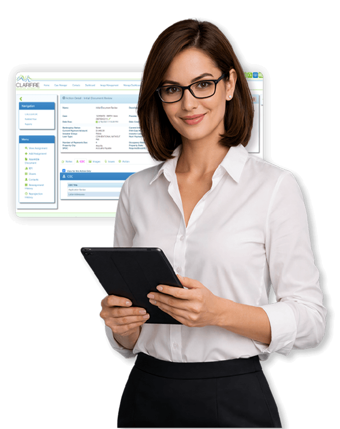 woman-holding-ipad-with-clarifire-screenshot