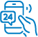 24-hour access icon