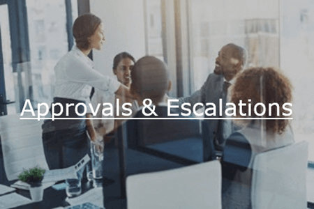 Approvals and escalations workflow